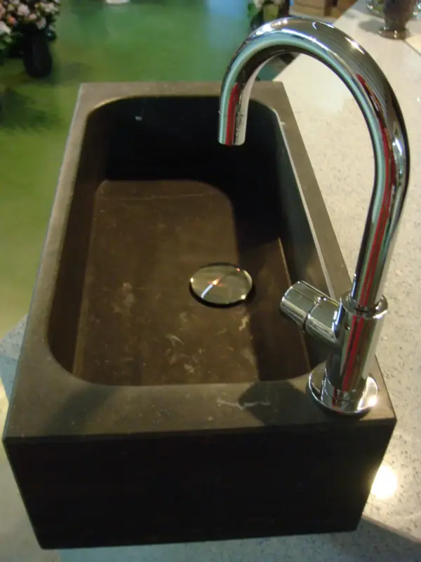 Spoelbak Belgische blauwe steen