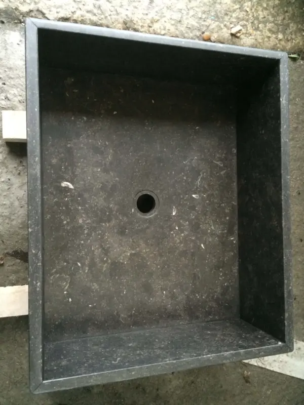 Spoelbak Belgische blauwe steen