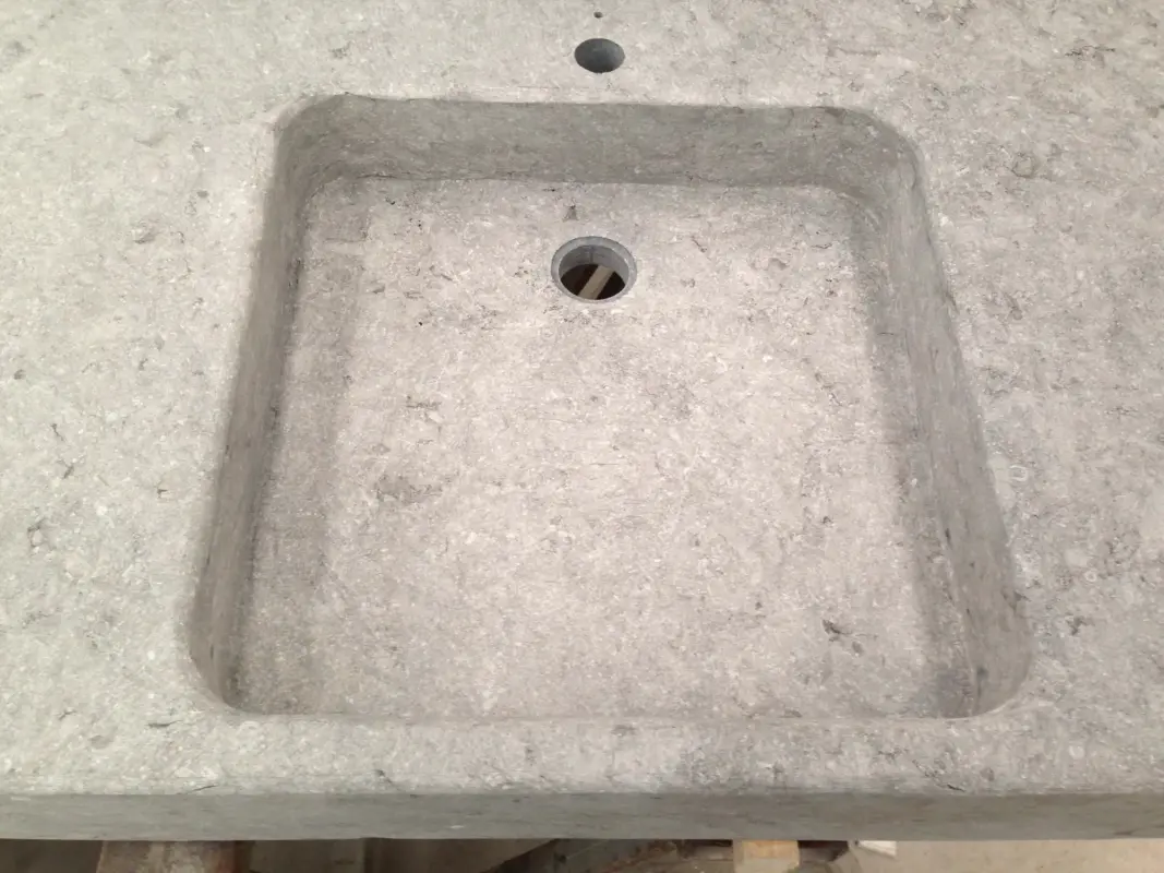 Spoelbak Belgische blauwe steen