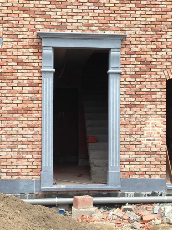 Deuromlijsting Belgische blauwe steen