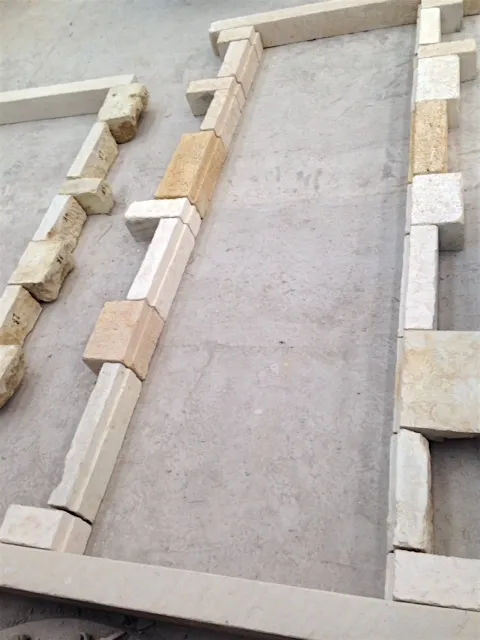 Deuromlijsting Witsteen brut